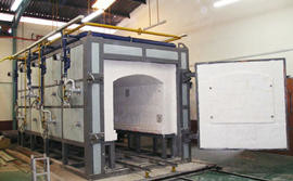 Forno a gas ceramico quotidiano 90-270Kw 380V della navetta del forno di rendimento elevato
