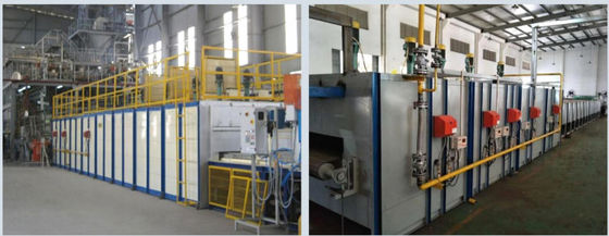 Forno di vetro industriale contenitore con volume effettivo di camera da 0,5 a 3,5 m3 e tipo di combustibile a gas