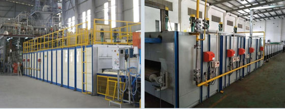 Forno di vetro industriale contenitore con volume effettivo di camera da 0,5 a 3,5 m3 e tipo di combustibile a gas