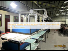Forno industriale elettrico per riscaldamento industriale con trasmissione a rullo a ingranaggio