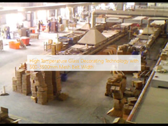 Tecnologia di decorazione in vetro ad alta temperatura con larghezza della fascia di maglia di 500-3500 mm