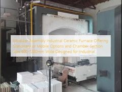 Forno Industriale Ceramico ad Assemblaggio Modulare con Opzioni Fisse o Mobili e Dimensioni della Sezione della Camera da 600-1200mm di Larghezza Progettato per l'Industria