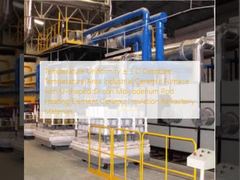 Uniformità della temperatura ± 5 °C Forno ceramico industriale ad area a temperatura costante con elemento riscaldante a forma di U in silicio-molibdeno, isolamento ceramico e materiali refrattari.